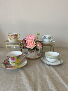 Vintage Tea Cup Arrangement