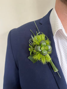 Green Dianthus Boutonniere