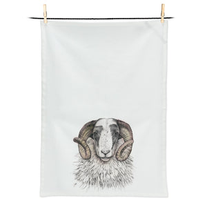 Ralph the Ram Tea Towel