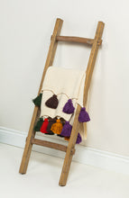 Load image into Gallery viewer, Chunky Coloured Tassel Blanket