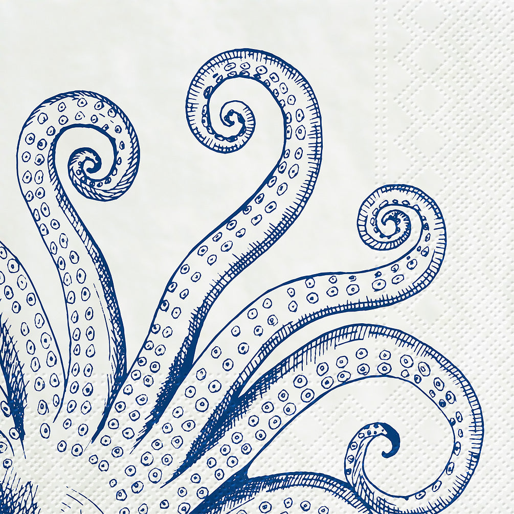 Blue Octopus Napkins