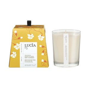 Lucia Tea Leaf & Honey Flower Candle