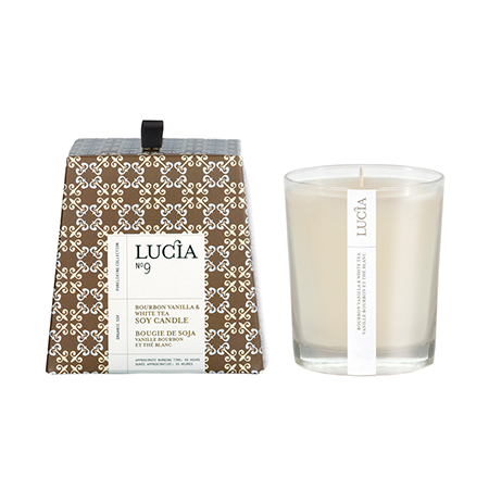 Lucia Bourbon Vanilla and White Tea Candle