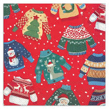 Ugly Sweater Red Napkin