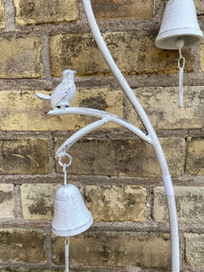 White Bird Bell Garden Stake