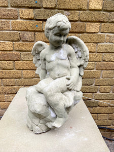 Sitting Angel on Stone